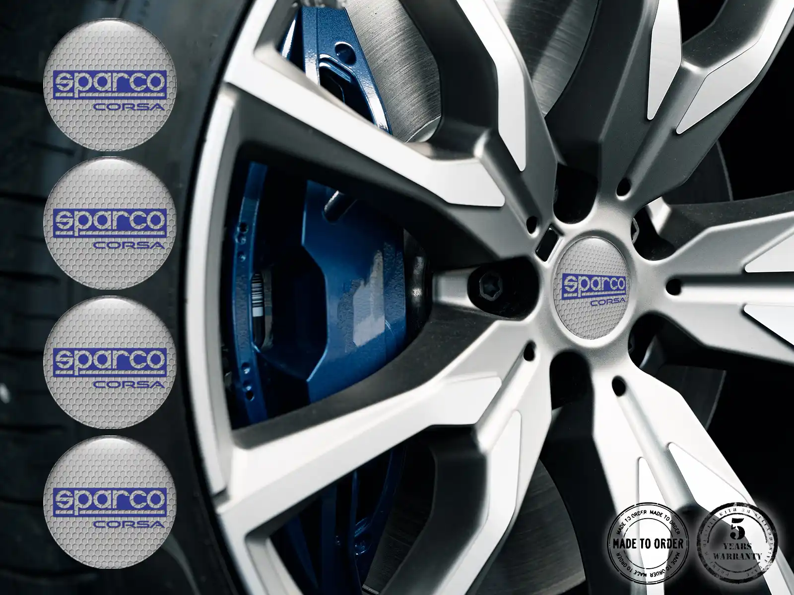 Sparco Radaufkleber Sportlich Temporal Thrust Wave